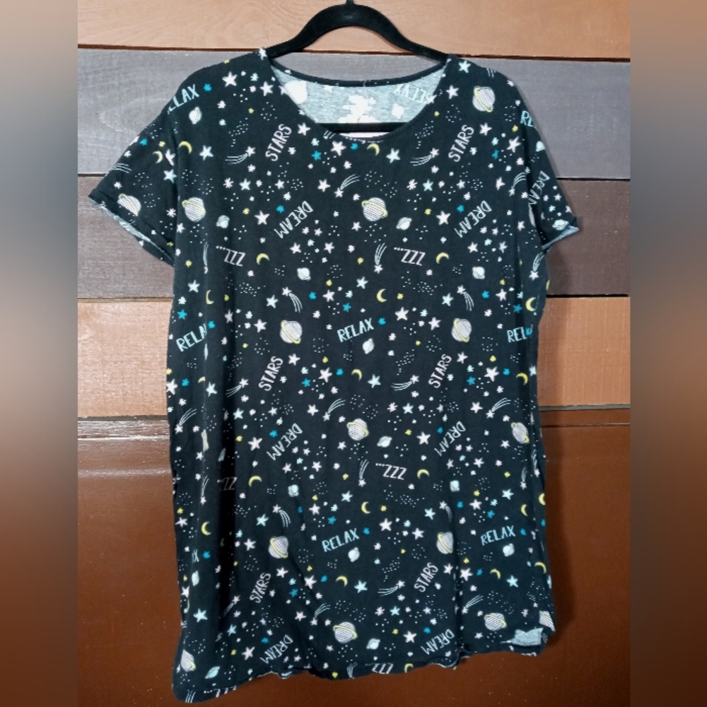 Galaxy L-XL (14-18) Secret Treasures comfy Short Sleeve Nightshirt/gown